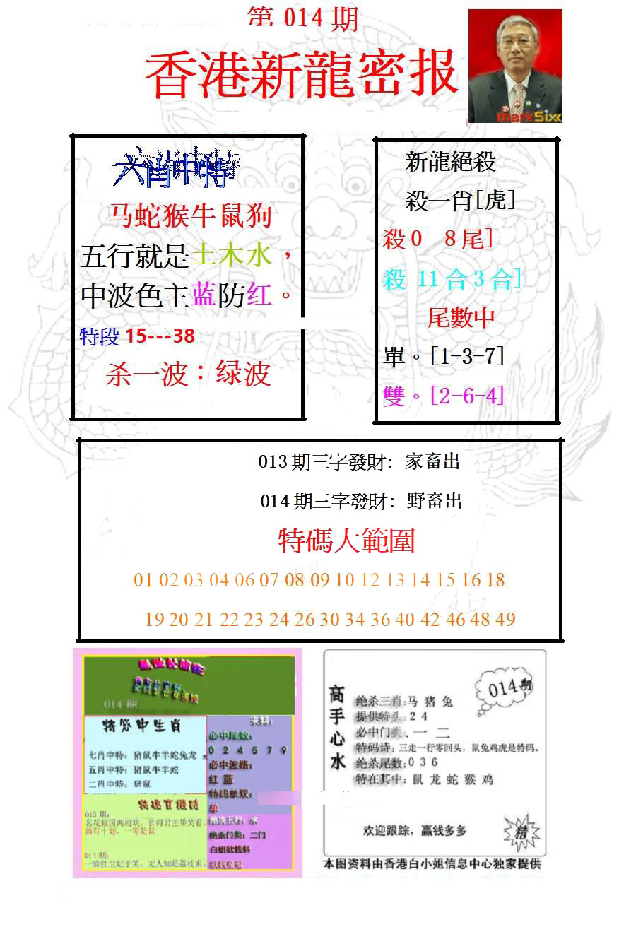 014期新龙密报[图]