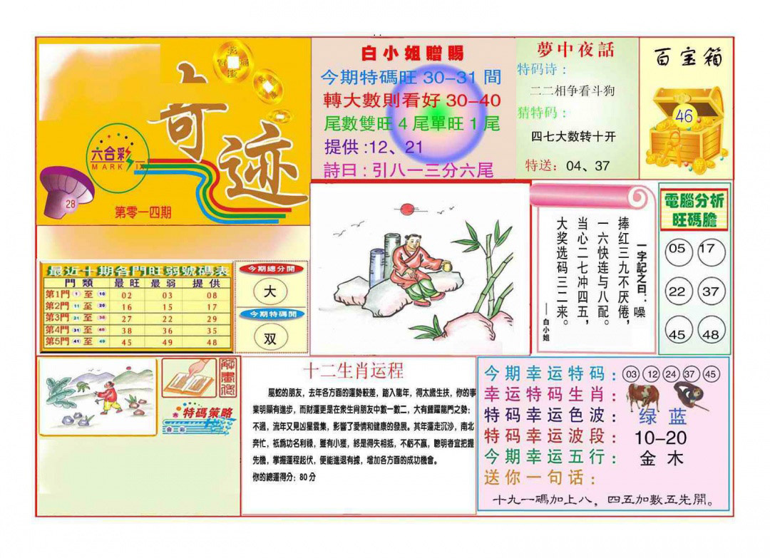 014期马经奇迹A(新图推荐)[图]