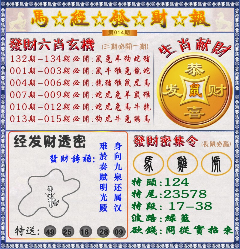 014期马经发财报（荐）[图]